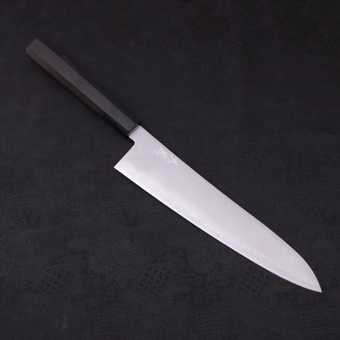 Gyuto HAP-40 Polished Buffalo Ebony Handle 240mm (9.4”)-[Musashi]-[Japanese-Kitchen-Knives]