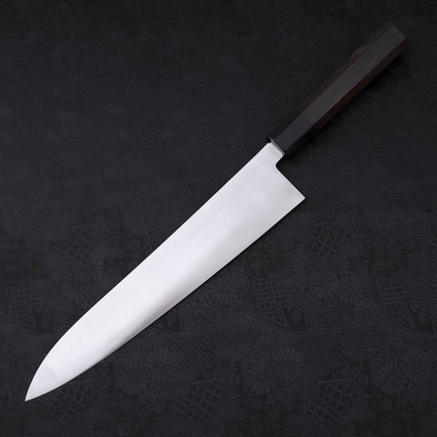 Gyuto HAP-40 Polished Buffalo Ebony Handle 270mm (10.6”)-[Musashi]-[Japanese-Kitchen-Knives]