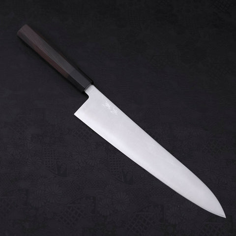 Gyuto HAP-40 Polished Buffalo Ebony Handle 270mm (10.6”)-[Musashi]-[Japanese-Kitchen-Knives]