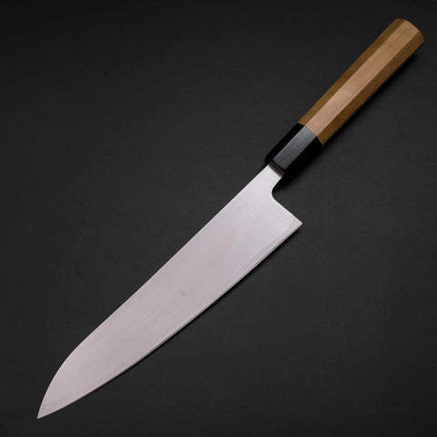 Gyuto HAP-40 Polished Buffalo Magnolia Handle 210mm-[Musashi]-[Japanese-Kitchen-Knives]