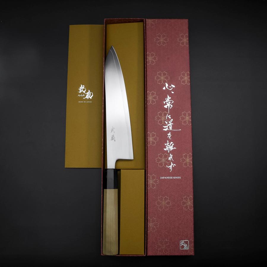 牛刀 HAP-40 磨き 黒檀水牛柄 210mm – MUSASHI