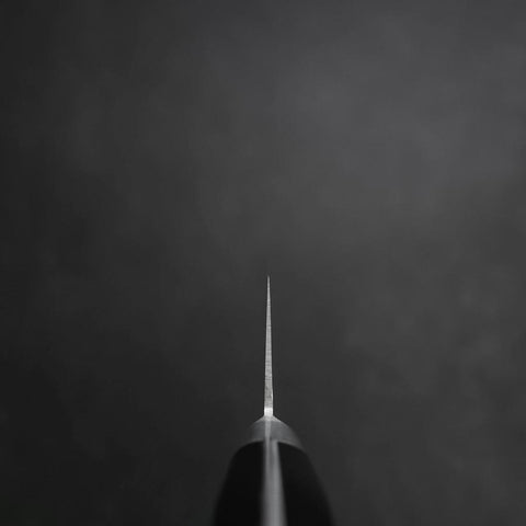 Gyuto Molybdenum Polished Western Black Handle 210mm (8.3”)-[Musashi]-[Japanese-Kitchen-Knives]