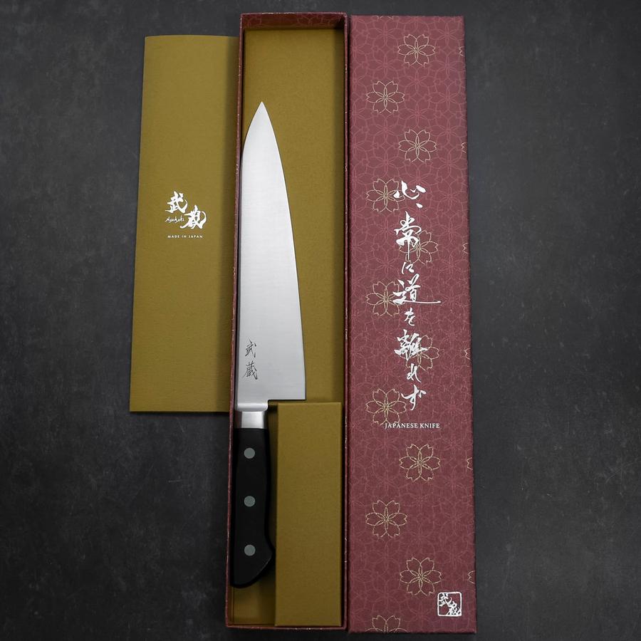 牛刀 VG-10 ダマスカス 洋風黒柄 180mm – MUSASHI