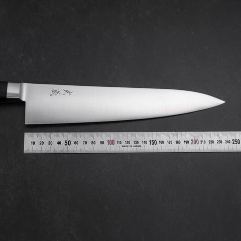 Gyuto Molybdenum Polished Western Black Handle 240mm (9.4”)-[Musashi]-[Japanese-Kitchen-Knives]