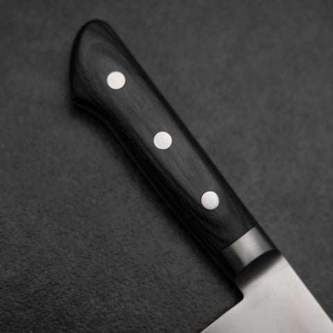 Gyuto Molybdenum Polished Western Purple Handle 210mm (8.3”)-[Musashi]-[Japanese-Kitchen-Knives]