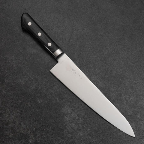Gyuto Molybdenum Polished Western Purple Handle 210mm (8.3”)-[Musashi]-[Japanese-Kitchen-Knives]