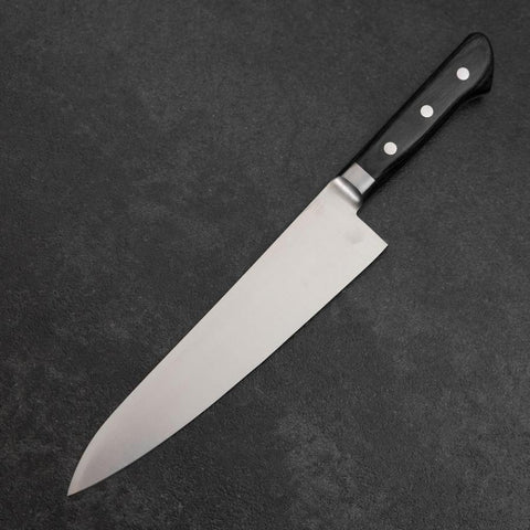 Gyuto Molybdenum Polished Western Purple Handle 210mm-[Musashi]-[Japanese-Kitchen-Knives]