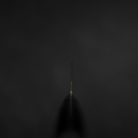 Gyuto Molybdenum Polished Western Purple Handle 210mm-[Musashi]-[Japanese-Kitchen-Knives]