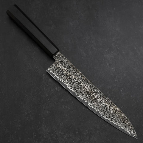 Gyuto SG-2 Black Nickel Damascus Ebony Handle 210mm (8.3”)-[Musashi]-[Japanese-Kitchen-Knives]