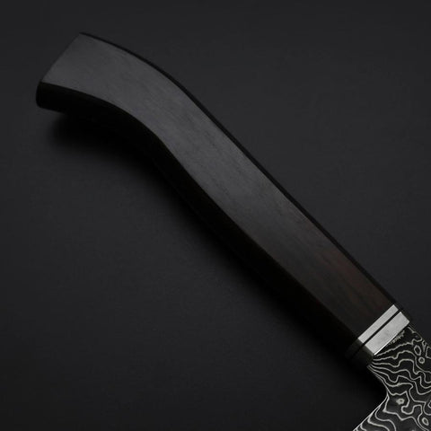 Gyuto SG-2 Black Nickel Damascus Western Ebony Handle 210mm-[Musashi]-[Japanese-Kitchen-Knives]