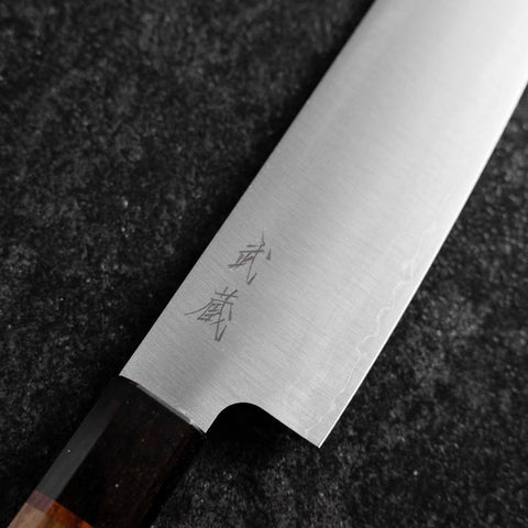 Gyuto SG-2 Polished Ovangkol Handle 210mm-[Musashi]-[Japanese-Kitchen-Knives]