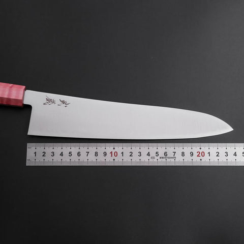 Gyuto SG-2 Polished Red Maple Handle 240mm (9.4”)-[Musashi]-[Japanese-Kitchen-Knives]