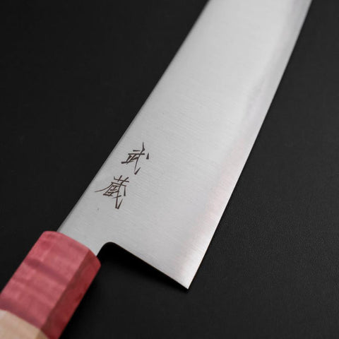 Gyuto SG-2 Polished Red Maple Handle 240mm-[Musashi]-[Japanese-Kitchen-Knives]