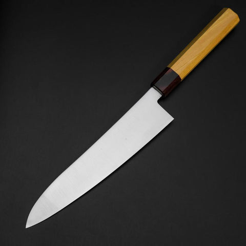 Gyuto SG-2 Polished Zelkova Handle 210mm (8.3”)-[Musashi]-[Japanese-Kitchen-Knives]