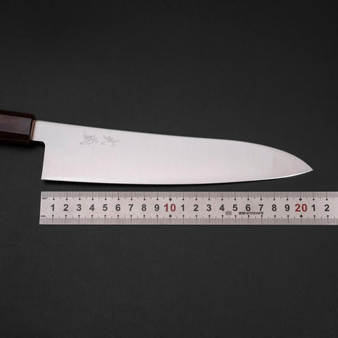 Gyuto SG-2 Polished Zelkova Handle 210mm (8.3”)-[Musashi]-[Japanese-Kitchen-Knives]