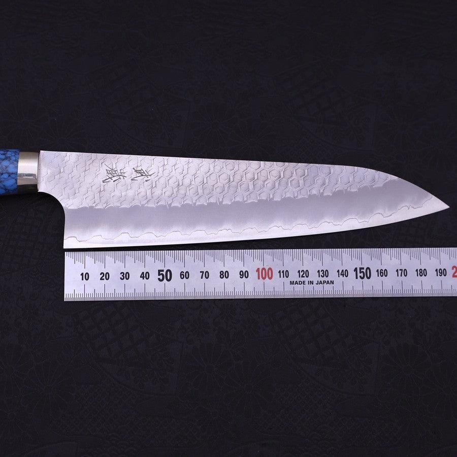 牛刀SG-2 槌目青玉淺藍柄240mm – MUSASHI