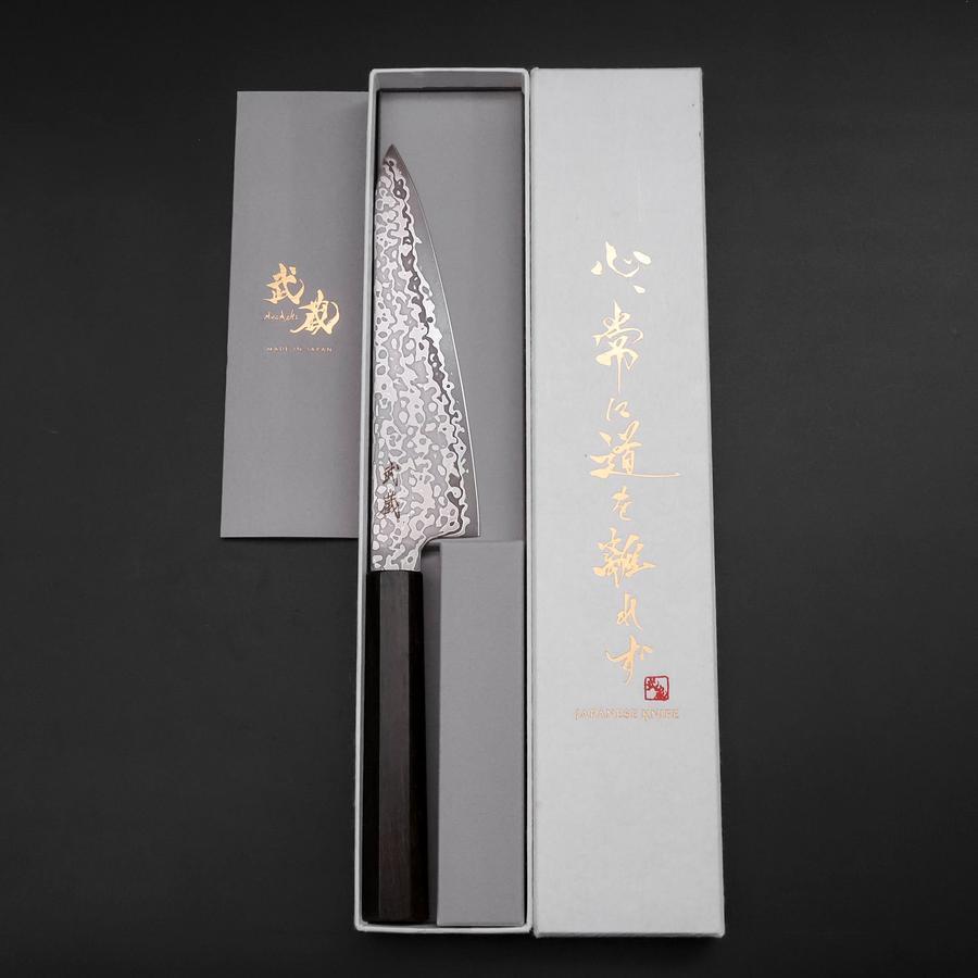 牛刀 SLD 浪 ニッケルダマスカス 黒檀水牛柄 210mm – MUSASHI