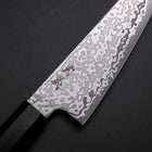 Gyuto SLD Black Damascus Ebony Handle 150mm-[Musashi]-[Japanese-Kitchen-Knives]