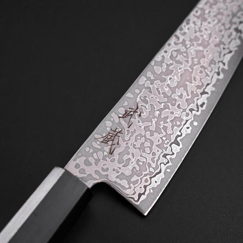 Gyuto SLD Black Damascus Ebony Handle 195mm (7.7”)-[Musashi]-[Japanese-Kitchen-Knives]