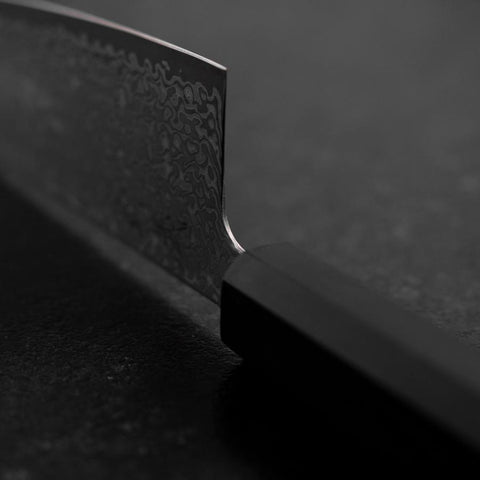 Gyuto SLD Black Damascus Ebony Handle 210mm (8.3”)-[Musashi]-[Japanese-Kitchen-Knives]