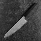 Gyuto SLD Black Damascus Ebony Handle 210mm-[Musashi]-[Japanese-Kitchen-Knives]