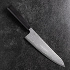 Gyuto SLD Black Damascus Ebony Handle 210mm-[Musashi]-[Japanese-Kitchen-Knives]