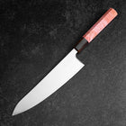 Gyuto SLD Mirror Buffalo Dark Pink Maple Handle 210mm-[Musashi]-[Japanese-Kitchen-Knives]