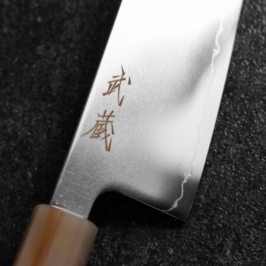Gyuto SLD Mirror Buffalo Dark Pink Maple Handle 210mm-[Musashi]-[Japanese-Kitchen-Knives]