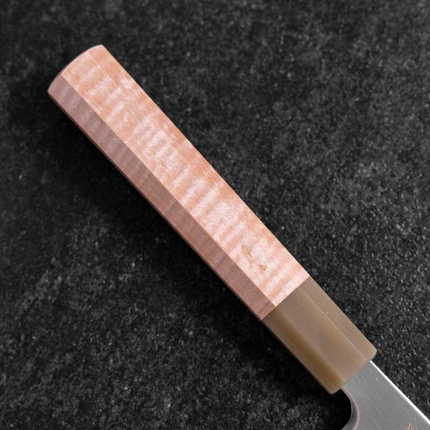 Gyuto SLD Mirror Buffalo Light Pink Maple Handle 210mm-[Musashi]-[Japanese-Kitchen-Knives]