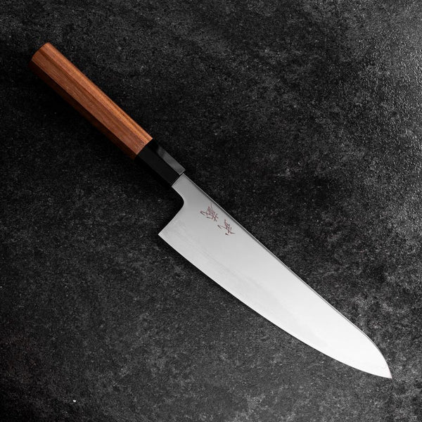 切付包丁 210mm 木製ハンドル Gyuto SLD Mirror Buffalo Walnut Handle 210mm (8.3”) – MUSASHI