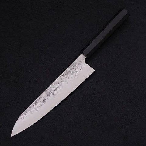 Gyuto SLD Nashiji Washi Buffalo Ebony Handle 210mm (8.3”)-[Musashi]-[Japanese-Kitchen-Knives]