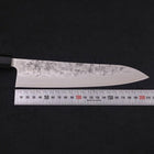 Gyuto SLD Nashiji Washi Buffalo Ebony Handle 210mm (8.3”)-[Musashi]-[Japanese-Kitchen-Knives]
