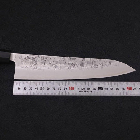 Gyuto SLD Nashiji Washi Buffalo Ebony Handle 210mm (8.3”)-[Musashi]-[Japanese-Kitchen-Knives]