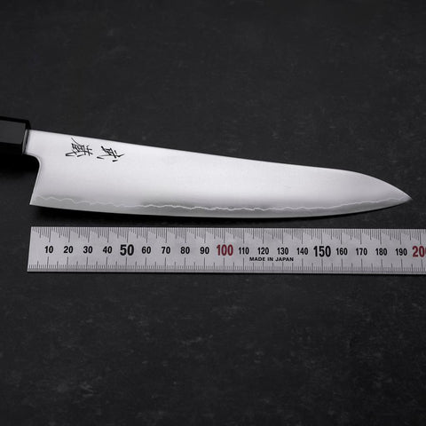 Gyuto SLD Polished Buffalo Walnut Handle 195mm (7.7”)-[Musashi]-[Japanese-Kitchen-Knives]