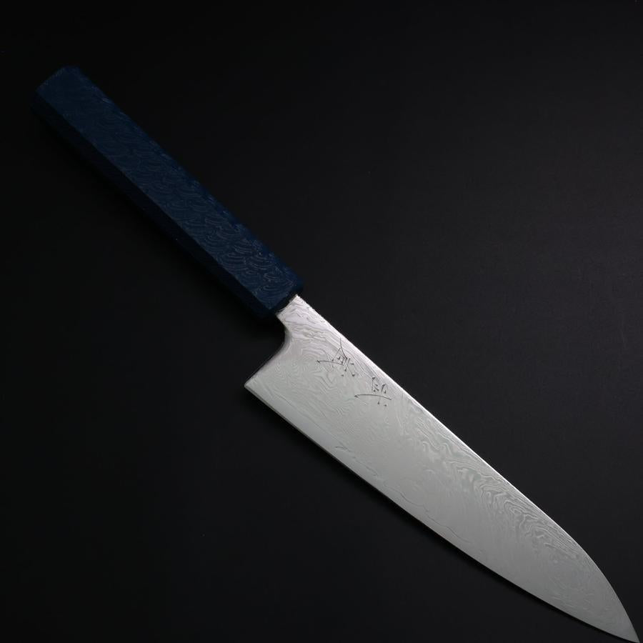 牛刀 SLD 浪 ニッケルダマスカス 黒檀水牛柄 210mm – MUSASHI