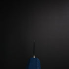 Gyuto SLD Wave Nickel Damascus Blue Urushi Handle 180mm-[Musashi]-[Japanese-Kitchen-Knives]