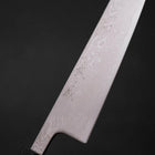 Gyuto SLD Wave Nickel Damascus Buffalo Ebony Handle 180mm (7”)-[Musashi]-[Japanese-Kitchen-Knives]