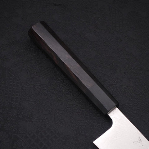 Gyuto SLD Wave Nickel Damascus Buffalo Ebony Handle 210mm (8.3”)-[Musashi]-[Japanese-Kitchen-Knives]