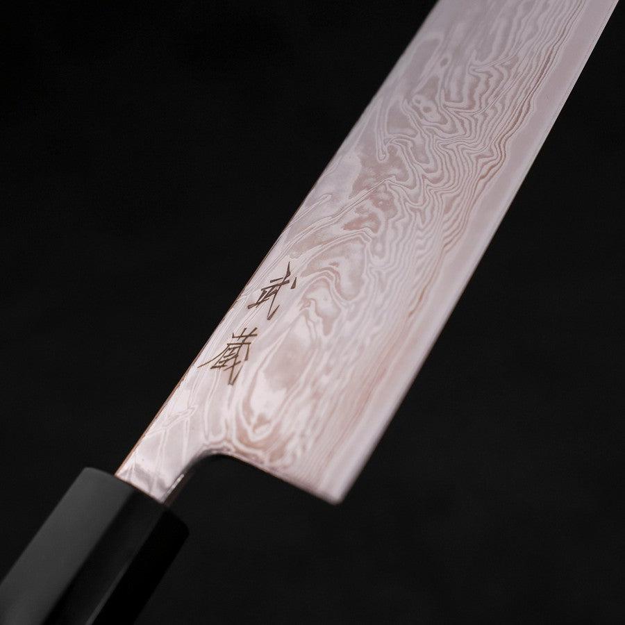 牛刀 SLD 浪 ニッケルダマスカス 焼漆柄 210mm – MUSASHI