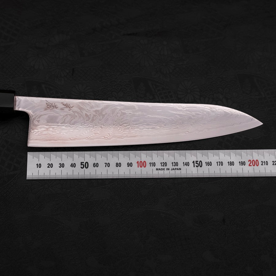 牛刀 SLD 浪 ニッケルダマスカス 焼漆柄 210mm – MUSASHI