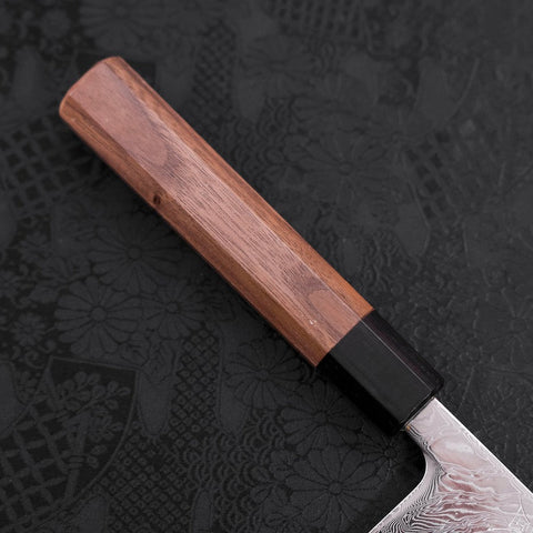 Gyuto SLD Wave Nickel Damascus Walnut Handle 240mm (9.4”)-[Musashi]-[Japanese-Kitchen-Knives]