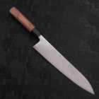 Gyuto SLD Wave Nickel Damascus Walnut Handle 240mm (9.4”)-[Musashi]-[Japanese-Kitchen-Knives]