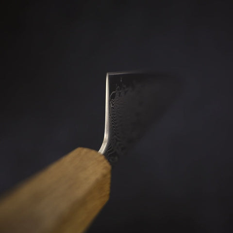 Gyuto SLD Wave Nickel Damascus Yaki Urushi Handle 210mm (8.3”)-[Musashi]-[Japanese-Kitchen-Knives]