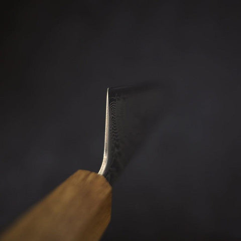 Gyuto SLD Wave Nickel Damascus Yaki Urushi Handle 240mm (9.4”)-[Musashi]-[Japanese-Kitchen-Knives]