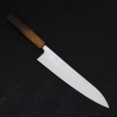 Gyuto SLD Wave Nickel Damascus Yaki Urushi Handle 240mm (9.4”)-[Musashi]-[Japanese-Kitchen-Knives]