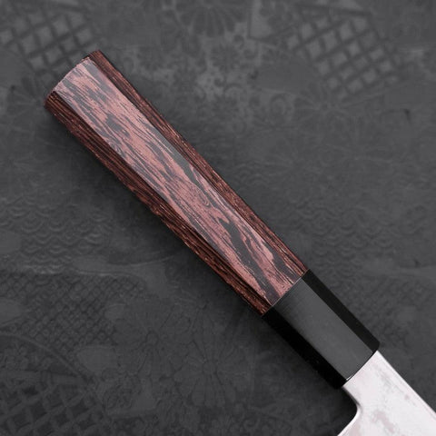 Gyuto Silver Steel #3 Damascus Buffalo Wenge Handle 210mm (8.3”)-[Musashi]-[Japanese-Kitchen-Knives]