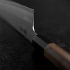 Gyuto Silver Steel #3 Kasumi Buffalo Walnut Handle 210mm-[Musashi]-[Japanese-Kitchen-Knives]