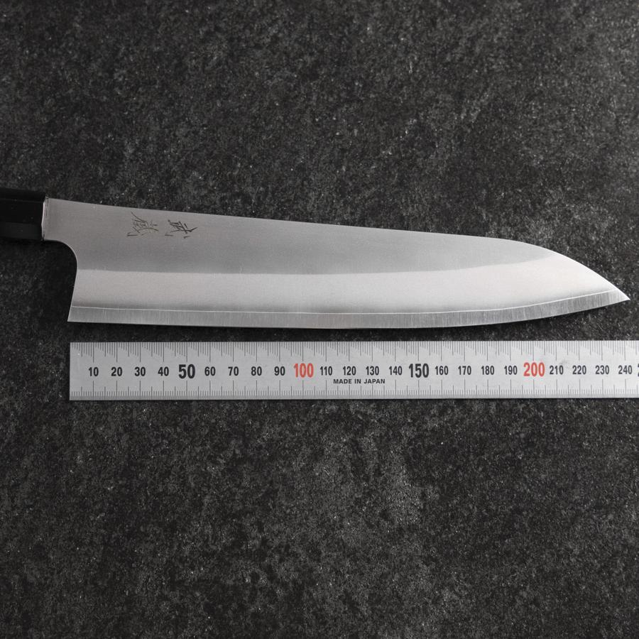 牛刀 白紙2号 黒打 水牛朴木柄 210mm – MUSASHI