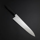 Gyuto Silver Steel #3 Mirror Honyaki Buffalo Ebony Handle 240mm-[Musashi]-[Japanese-Kitchen-Knives]