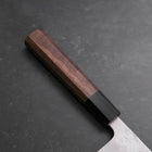 Gyuto Silver Steel #3 Nashiji Buffalo Walnut Handle 210mm (8.3”)-[Musashi]-[Japanese-Kitchen-Knives]